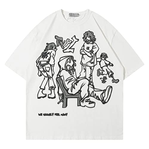 Graphic Tees Y2k Vintage Oversized T Shirt for Men Women Summer