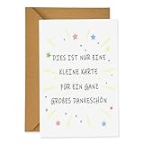 Joytsvme Dankeschön Karte Geschenke - 1 PC Dankeskarten mit Umschlag, Danke Karte Geschenk für Erzieherin, Frauen, Männer, Kollege