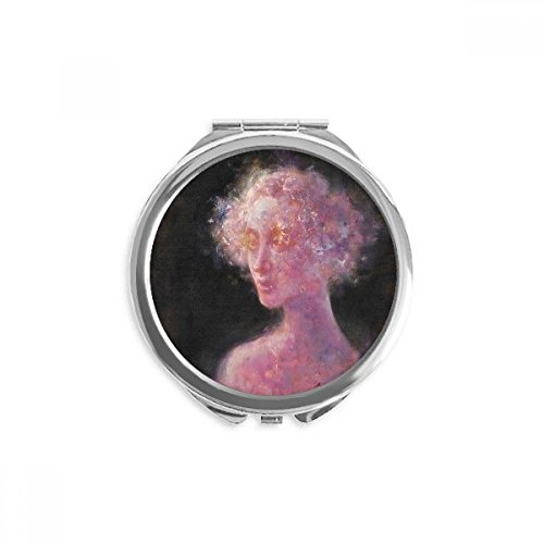 Miroir de poche violet peinture à l'huile idéal pour vos retouches