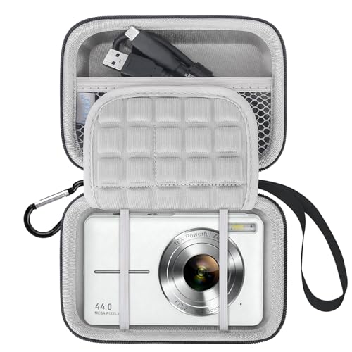 Funda rígida para cámara digital pequeña, gris miniatura 1