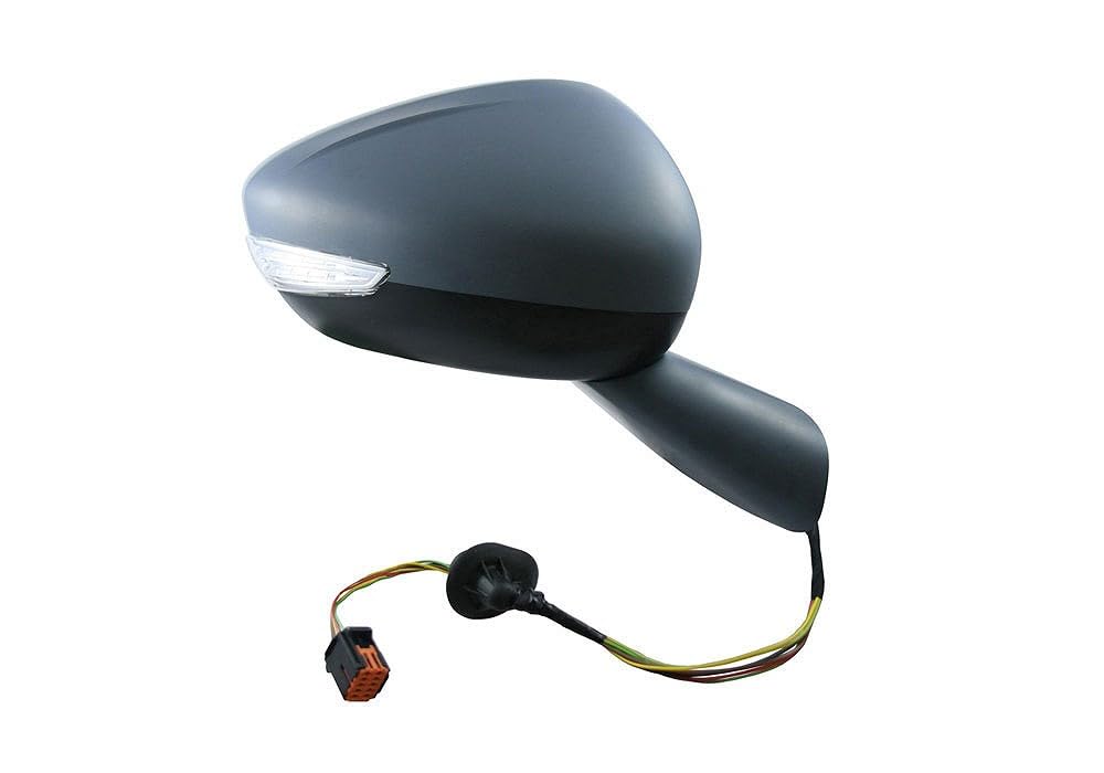 ALKAR 6142874 Rétroviseur extérieur chauffant avec capteur de température Rabattable électriquement convexe avec éclairage périphérique droit Compatible avec CITROËN C4 II Picasso C4 Spacetourer 3D