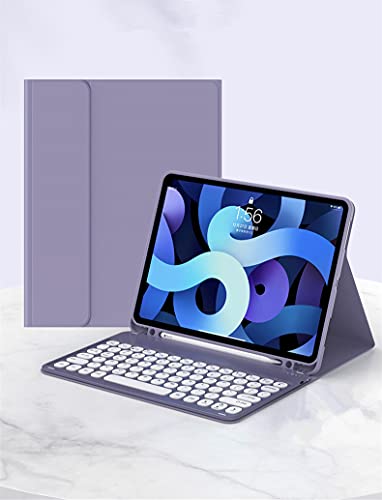 丸型キー iPad 10.2 キーボード ケース 第8世代 第7世代 着脱式キーボード搭載 保護ケース 手持ち便利 Apple Pencil 収納可能 超薄型 us配列 Bluetooth キーボード スタンド 2021新型 保護ケース iPad7 iPa