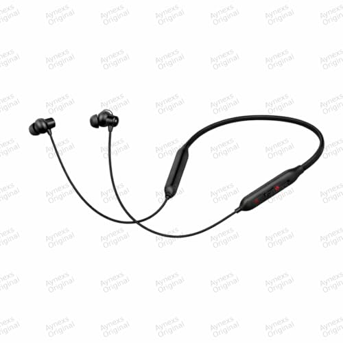 Image of Compatible with OnePlus Bullets Wireless Z3 Bluetooth Neckband with 12.4mm Bass Drivers, AI Noise Cancellation, 3D Spatial Audio, Fast Charging (Black)