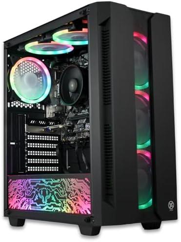 XUM Elite Prebuilt Gaming PC: AMD Ryzen 5 5600G, Radeon Vega 7 In...