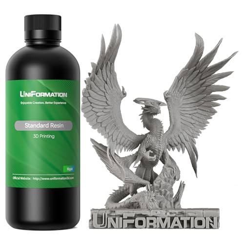 UNIFORMATION HD 3D Printer Resin Standard Fast UV Curing Plant-Based 3D Resin...