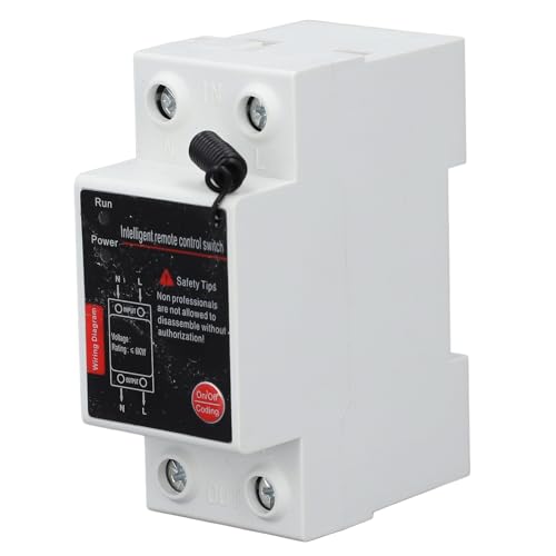 YWBL-WH Interruptor de Control Remoto, Control Inalámbrico de Larga Distancia 3000 M Relé de Alta Potencia 60 A, para Bomba de Puerta Motor de Luz Electrodomésticos (AC220V)