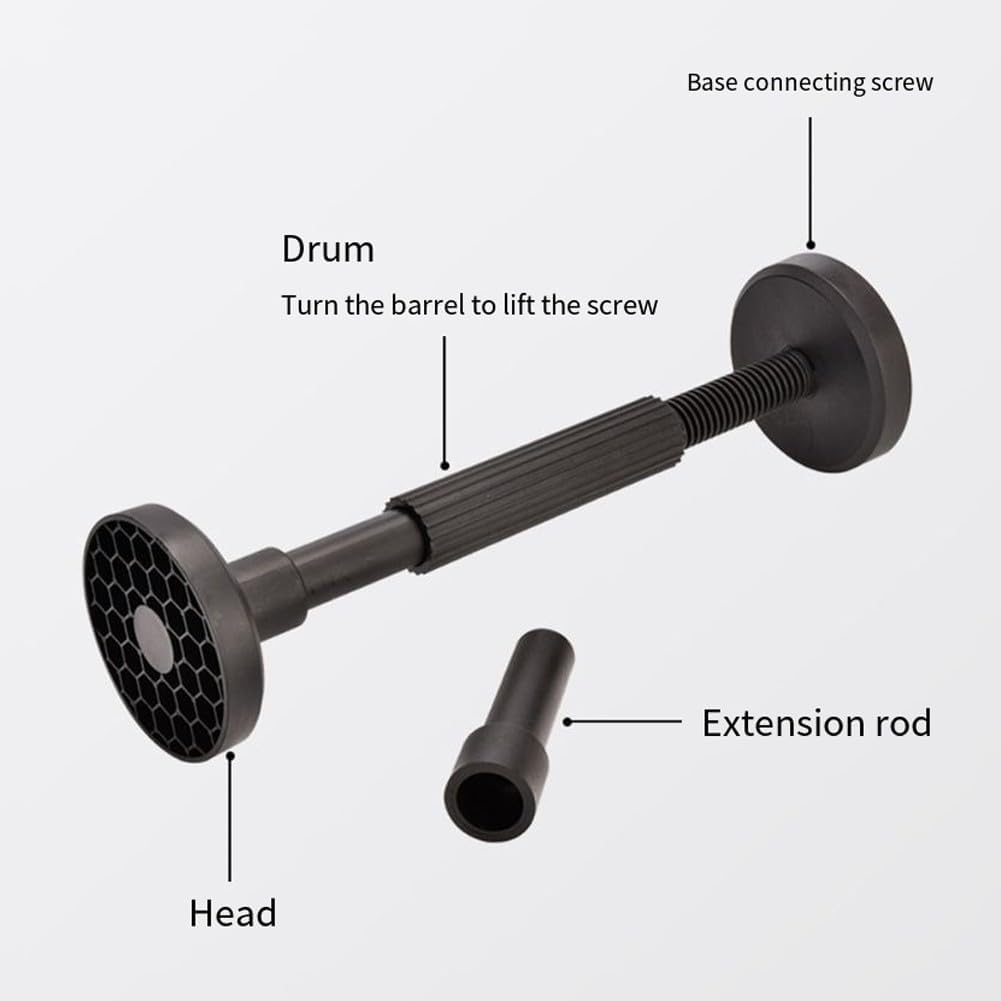Adjustable Telescopic Support Rod 18-45cm, Heavy Duty Nylon Cabinet Installation Bracket with Thickened Base for Kitchen and Bathroom Furniture Lifting