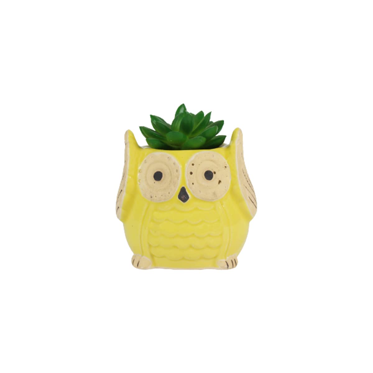 Wonderland Owl Ceramic Planter (Lime Yellow) (B09W5N9G8L) Amazon Price History, Amazon Price Tracker