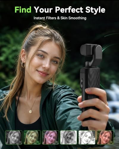 Image of 4K Digital Camera for Vlogging and Beginner Creators, Handheld Video Camera with PDAF Autofocus, 330 AI Face Tracking, WiFi App Control, Webcam and Touch Screen (Jet Black)