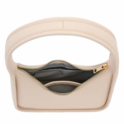 Image of Small Minimalist Shoulder Bag for Women, Faux Leather Underarm Purse, Chic Top Handle Handbag for Everyday