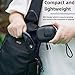 Flymile Carrying Case for DJI Osmo Action 5 Pro/4/3, Small Storage Bag for GoPro, PU Hard Travel Protector Case for Insta360 Ace/Ace Pro/2 with Wrist Strap & Carabiner Protective Accessories(Black)