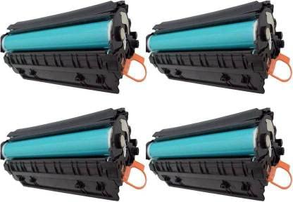 TechNart 88A / CC388A Toner Cartridge 4pic Compatible for use HP 88A. Single Color Toner (Black) Black Ink Toner