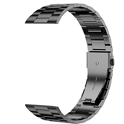 Bracelet Ticwatch Pro 5 en acier inoxydable noir élégant