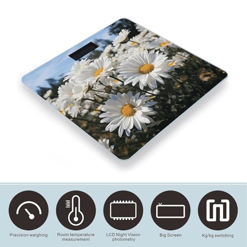 Báscula digital de baño con plataforma de vidrio templado miniatura 3