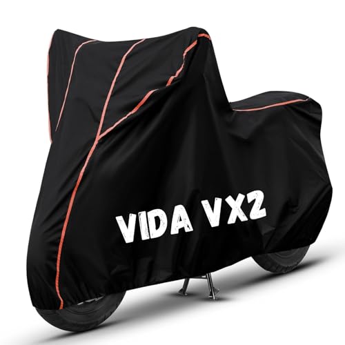 Image of Bike Cover for Vida VX2 100% Waterproof, Dustproof & Scratch Resistant| Fully Bottom Elastic UV Resistant Heavy Duty Body Cover | All Weather Outdoor Use