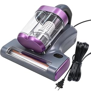 KOLERFLO Milbensauger mit UV-C-Licht & 65℃ Heißluft – 3-in-1 Matratzensauger 400W, 16000Pa Saugkraft, 12.000 Schläge/min, 5m Kabel, 350ml Staubbecher, entfernt Milben & Allergene für Allergiker