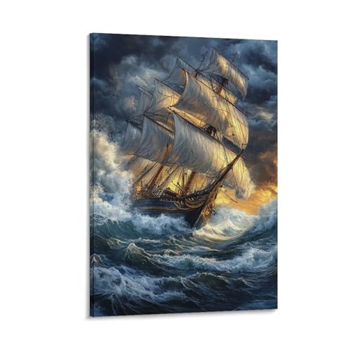 Impression sur toile bateau de haute qualité 30x45