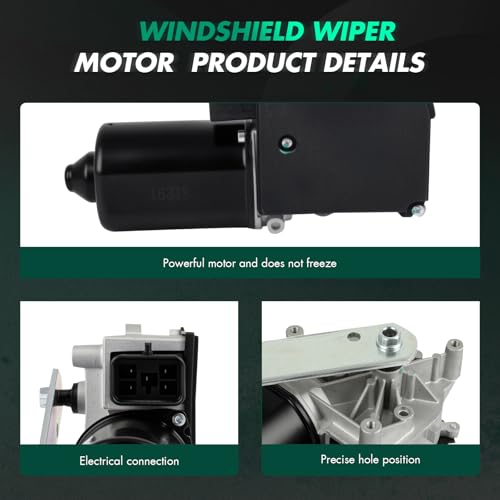 Image of SCITOO Front Wiper Motor with Control Module Replacement for 1990-1996 for Chevrolet for Lumina APV,1990-1996 for Oldsmobile for Silhouette Wiper Motor 22101637 5 Pins