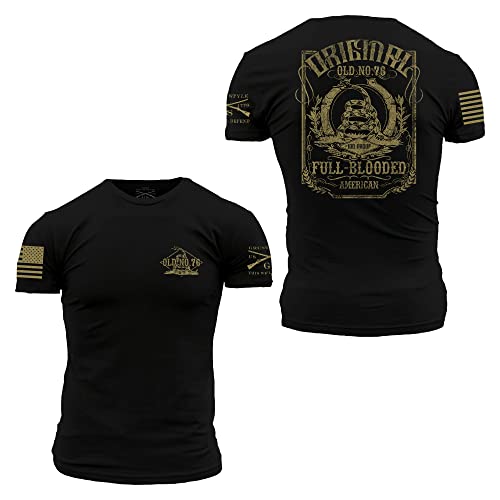 Grunt Style Old No. 76 Mens T-Shirt (Black Medium)