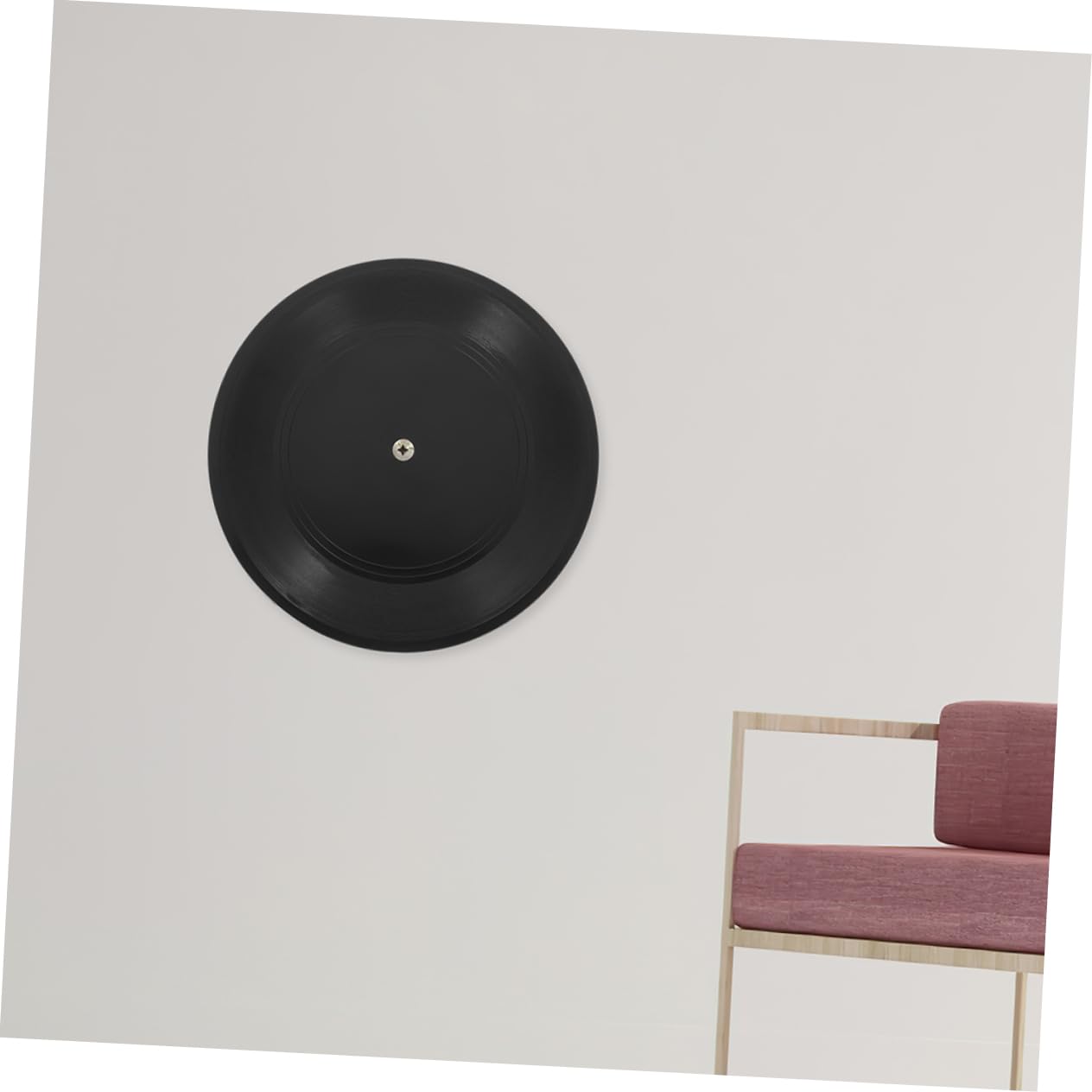MAGICLULU Schwarze Vinyl Schallplatten für Wanddeko aus Kunststoff 10 Stück