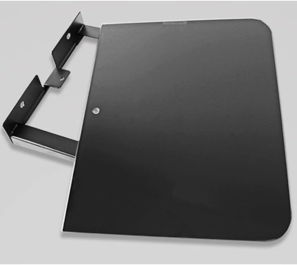 Cable Box Tempered Glass Shelf, Floating Wall Mount Shelf, Wall Mount Shelves, Single Floating DVD DVR Shelf (Color : A)