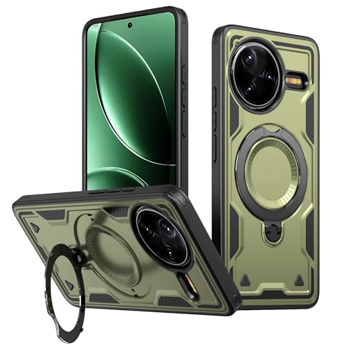 Coque Xiaomi Redmi K80 Pro 5G verte pour fixation magnétique en voiture