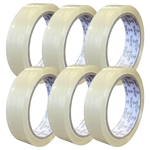 BARGAIN FACTORY 24mm x 66m Cellotape Roll for Moving Boxes & Parcel