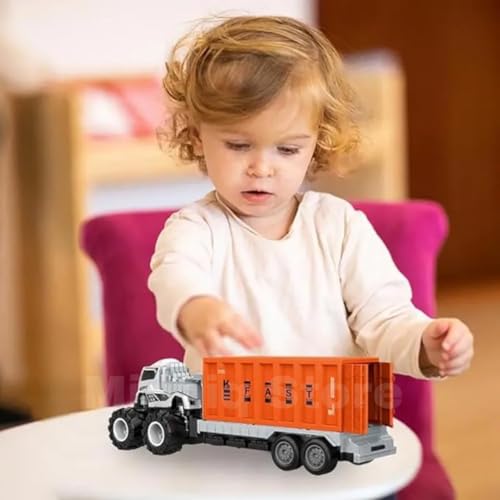 Image of Logistic Transport Truck 1:43 Metal Toys Alloy Diecast Truck Set Toy, Diecast Miniature Car Model Best Birthday Gift for Kids[Multicolor = Sent Any 1 Truck]