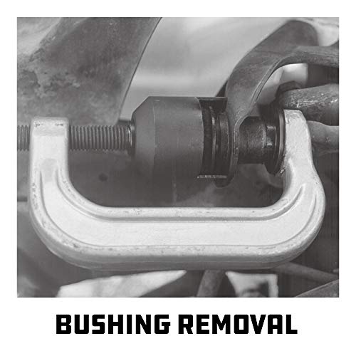 Powerbuilt Upper Control Arm Bushing Service Tool Set For Ford, Gm And Chrysler, Remove And Install Car Bushings, 648604 #TOP3