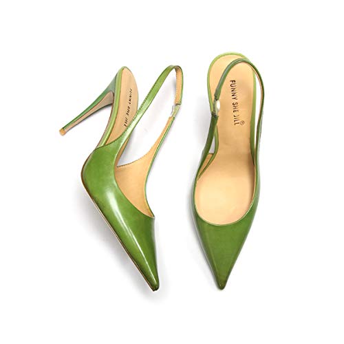 FSJ Women's Pointed Toe Stiletto Pumps Chic Slingback High Heels Slip on Ladies Party Office Dress Ladies Shoes2
