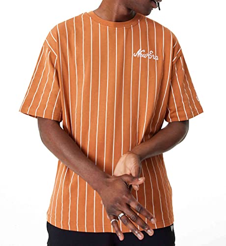 T-Shirt New Era Newera Stfwhi pour homme avec finitions haut de gamme et motif pinstripe
