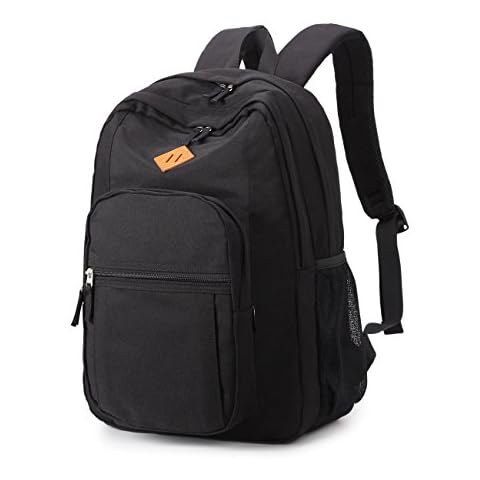 abshoo Classical Basic Womens Travel Backpack For College Men Water Resistant Bookbag (Black) Cover