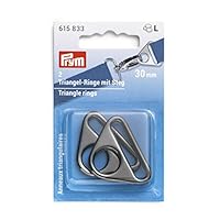 Prym 615833 Steg 30 mm gunmetal Triangel-Ringe, Zinklegierung PRYM_615833-1