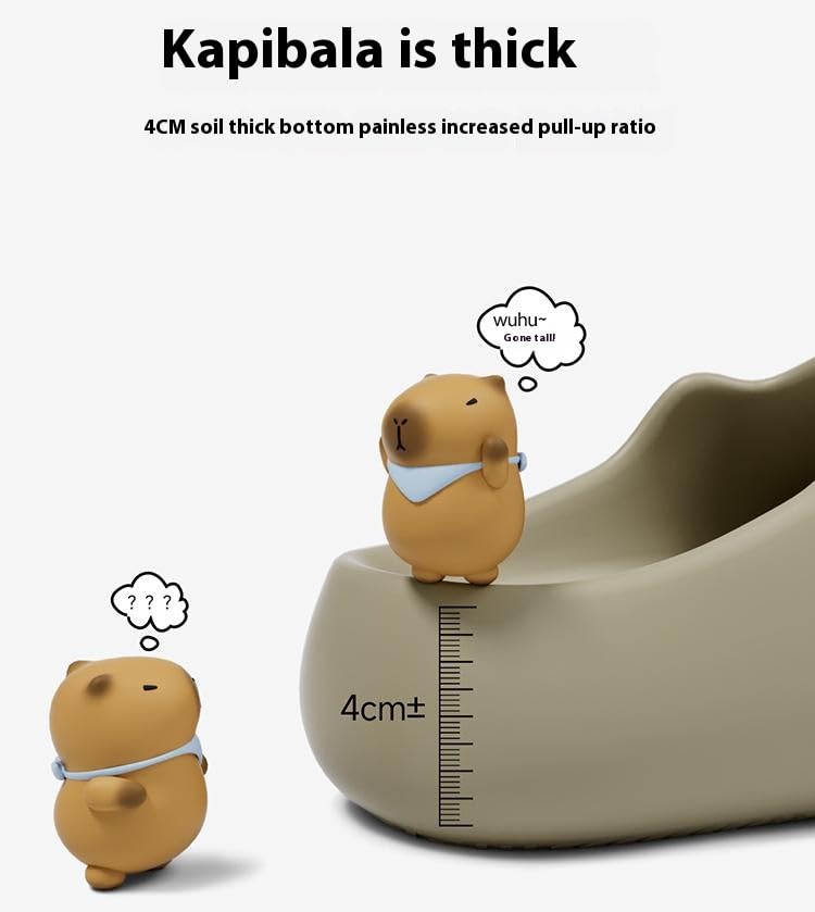 Capybara Slippers, Funny Animal Slide, Unisex Shower Non-Slip Bathroom Sandals Comfort Lightweight3