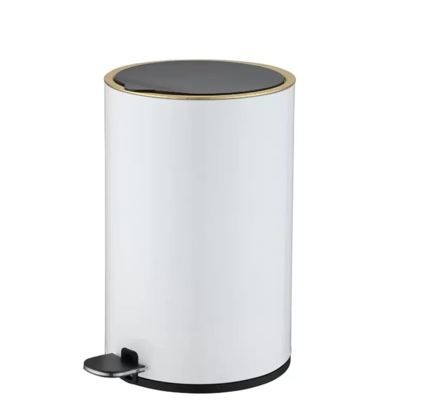 Mülleimer, kleiner Treteimer, Abfallbehälter Mülleimer 8L Treteimer Mit Deckel for Badezimmer Toilette Schlafzimmer Mülleimer Mülleimer(E)