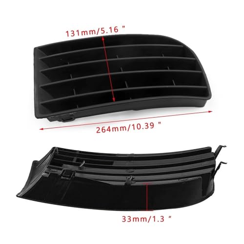 Cubierta de parrilla para Golf MK5 (2005-2008) en plástico ABS resistente 6