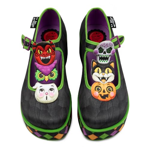 Image of Hot Chocolate Design Whimsical Women's Platform Mary Jane Shoes