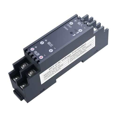 Transmisor sensor de corriente alterna AC 0-3A transductor analógico con salida 1-5v alimentado 24v 3