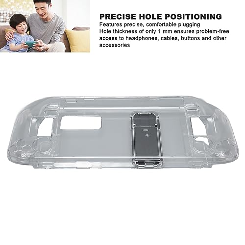 Coque Steam Deck transparente avec béquille de support intégrée - 7