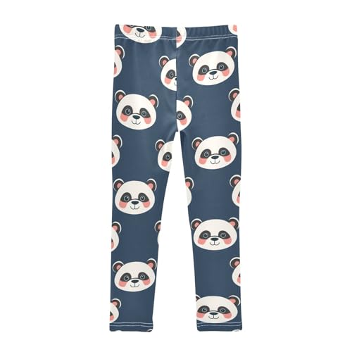 Cartoon Panda Cute Girls Casual Leggings for Kids Printed Long Pant Bottoms Stretch and Soft2