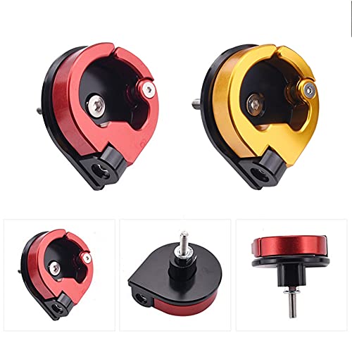 iSpchen Motorrad Gepäckhaken Universal CNC Aluminium Wasserdichter Haken Helmhaken Gepäcktasche Aufbewahrungshaken Motorrad Roller Haken Gepäckaufhänger Organizer,rot