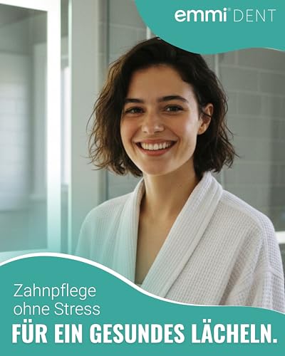 emmi-Dent Ultraschall Zahnpasta Whitening I 3x75 ml I Mikrobläschen-Formel für weiße Zähne I Sanfte Zahnaufhellung I Ideal für empfindliches Zahnfleisch I Vegan, glutenfrei & ohne Titandioxid