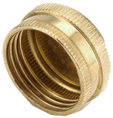 757404-12 Garden Hose Cap, Lead-Free Brass, 3/4-In. GHT - Quantity 5