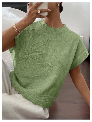 Image of SOLY HUX Women's Short Sleeve Business Casual Sweater