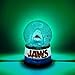 JAWS Light-Up Mini Snow Globe With Swirling Glitter Display Piece | 3 Inches Tall