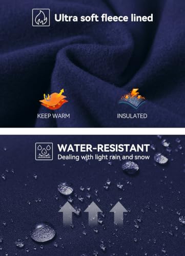 Image of baleaf Women's Fleece Lined Leggings Thermal Warm Winter Tights | 25 inch /27 inch, Water Resistant, Pockets, Running, Hiking, Yoga, Skiing, Travel, for Cold Weather, Leggings for Women