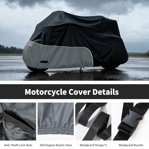 Image of Motorcycle Cover Heavy Duty 300D Waterproof for Touring Ultra