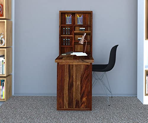 HOMERANGE Sheesham Wood Writing Study Table for Home/Study Desk for Computer/Laptop | Provincial Teak