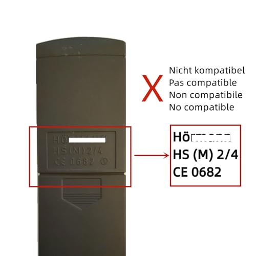 Krawnxin Remote Control Compatible with Hormann Handsender HSM2 HSM4 HSE2 Compatible with Marantec Digital D302 D304 868MHz Transmitter - Image 3