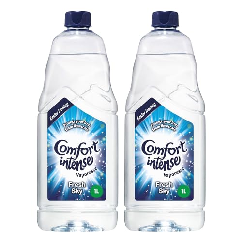 Comfort Ironing Water Fresh Sky Intense Vaporesse Deionised Water Gives Your Laundry a Clean Fresh and Uplifting Fragrance Prevents Limscale for Easy Ironing 1 Litre (Buy 2)